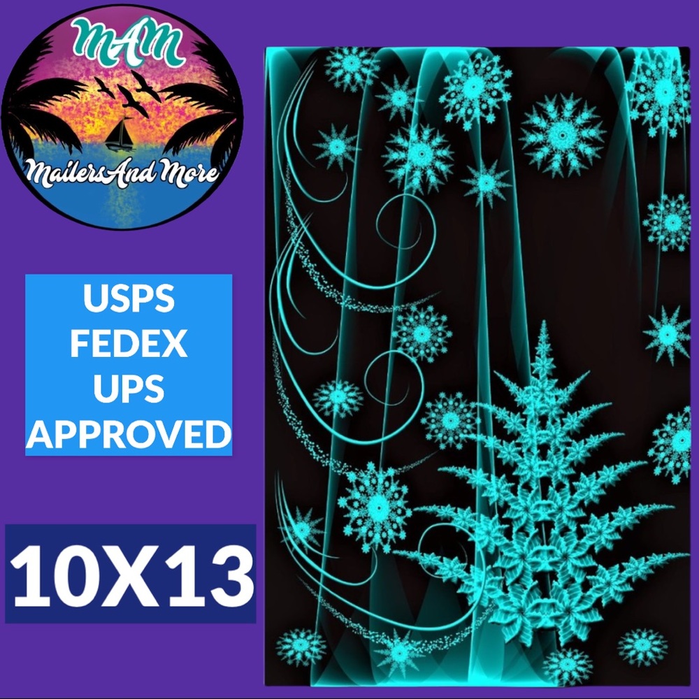 50 10X13 Poly Mailers Emerald Tree Shipping Envelopes PRICE IS FIRM - Picture 4 of 5